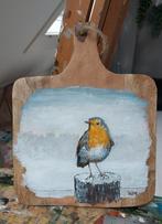 Borrelplankje  Roodborstje, Antiek en Kunst, Ophalen of Verzenden