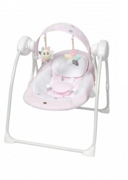 Topmark Noa baby schommel roze, Kinderen en Baby's, Wipstoeltjes, Zo goed als nieuw, Schommelstoel, Topmark, Met gordel(s) of riempje(s)