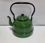 Geemailleerde ketel met deksel groen, Antiek en Kunst, Ophalen of Verzenden