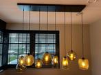 Hanglamp Quinto 8 lichts smoke + extra kapje - Perfect!, Ophalen, Zo goed als nieuw, Glas, Minder dan 50 cm