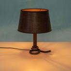 Art deco slanglamp van smeedijzer 40s table lp slangenkap, Ophalen of Verzenden, Gebruikt, Art deco, Minder dan 50 cm