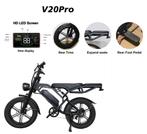 Fatbike ouxi v8&h9 qmwheel v20pro EB2 en meer zie foto’s, Nieuw, 59 cm of meer, 50 km per accu of meer, Ophalen