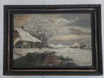 Ganzeveurder: Winterlandschap met boerderij, Antiek en Kunst, Kunst | Schilderijen | Klassiek, Ophalen