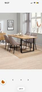 Eettafel Jysk 90X160, Ophalen, 50 tot 100 cm, Zo goed als nieuw, Vijf personen of meer