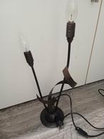 Gratis metalen brons roest bruine metalen tafellamp, Ophalen, Zo goed als nieuw, Metaal, Minder dan 50 cm