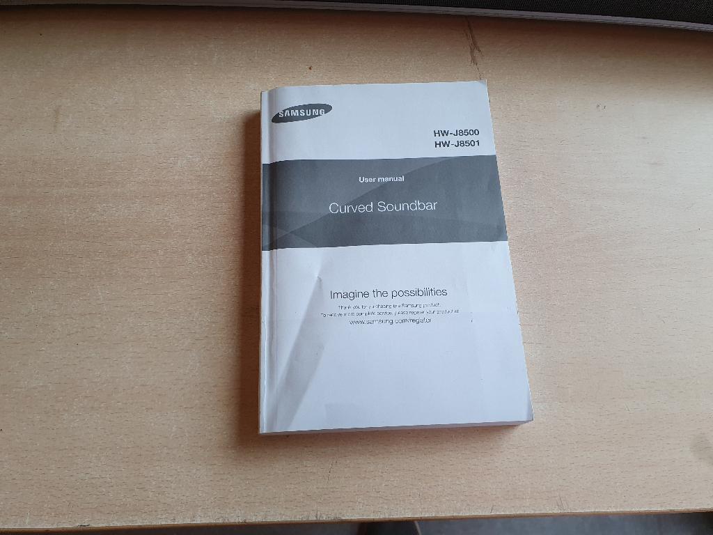 Curved Soundbar Samsung HW-J8500 + Subwoofer HW-J8501, Ophalen