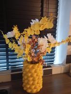 MOOIE CITROENVAAS INCLUSIEF BLOEMEN, Huis en Inrichting, Woonaccessoires | Kunstplanten en Kunstbloemen, Ophalen of Verzenden
