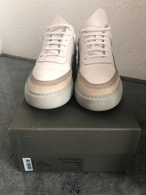 Filling Pieces Low Top Angelica sneakers maat 35 - wit/grijs, Kleding | Dames, Schoenen, Zo goed als nieuw, Sneakers of Gympen
