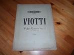 Viotti - violin konzert n. 22 en 23, Gebruikt, Klassiek, Ophalen of Verzenden, Piano
