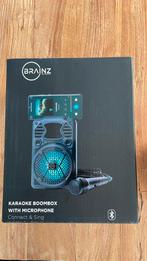 Brainz karaoke boombox met microfoon, Audio, Tv en Foto, Karaoke-apparatuur, Nieuw, Ophalen of Verzenden