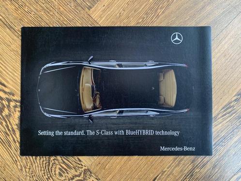 Leaflet Folder Mercedes-Benz S 400 BlueHybrid W221 2008, Boeken, Auto's | Folders en Tijdschriften, Nieuw, Mercedes, Ophalen of Verzenden