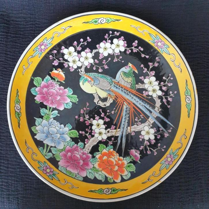 Vintage ca 1930's porseleinen bord uit de Meiji-periode, Antiek en Kunst, Antiek | Porselein, Ophalen of Verzenden
