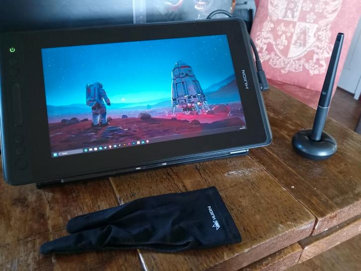Huion Kamvas Pro 12 tekentablet met accessoires, Computers en Software, Tekentablets, Zo goed als nieuw, Bedraad, Ophalen of Verzenden