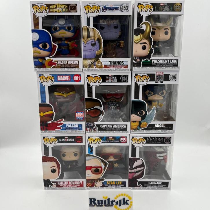 Funko Pop - Marvel Avengers Deadpool Venom Thor, Kinderen en Baby's, Speelgoed | Buiten | Actiespeelgoed, Zo goed als nieuw