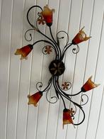 Rode tulpen lamp, Ophalen, Gebruikt, Glas
