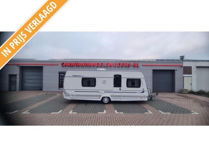 Fendt Saphir 560 Airco / Mover / Voortent, Caravans en Kamperen, Caravans, Bedrijf, tot en met 4, 1500 - 2000 kg, Rondzit, Fendt