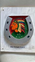 KNIL 43e Comp Aan en Afvoer Troepen, Verzamelen, Militaria | Algemeen, Ophalen of Verzenden, Landmacht, Nederland, Embleem of Badge