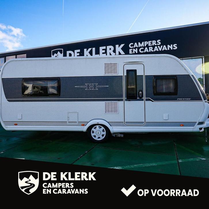 Hobby PRESTIGE 560 LU (bj 2019), Caravans en Kamperen, Caravans, Bedrijf, 1250 - 1500 kg, Hobby, 7 tot 8 meter, Airco, Hordeur