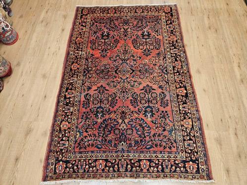 Vintage handgeknoopt perzisch tapijt sarough antiek 194x125, Huis en Inrichting, Stoffering | Tapijten en Kleden, Gebruikt, 100 tot 150 cm