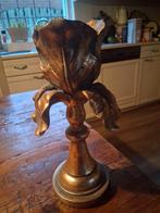 Goudkleurige Tulp Kandelaar - 25 cm, Ophalen of Verzenden