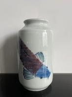 Chinese Aziatische vaas koi karpers gesigneerd meiping ?, Antiek en Kunst, Ophalen of Verzenden