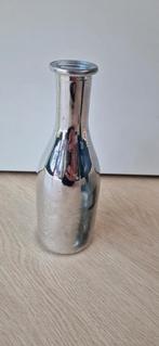 Zilverkleurig klein vaasje, Ophalen of Verzenden, Gebruikt, Overige kleuren, Minder dan 50 cm