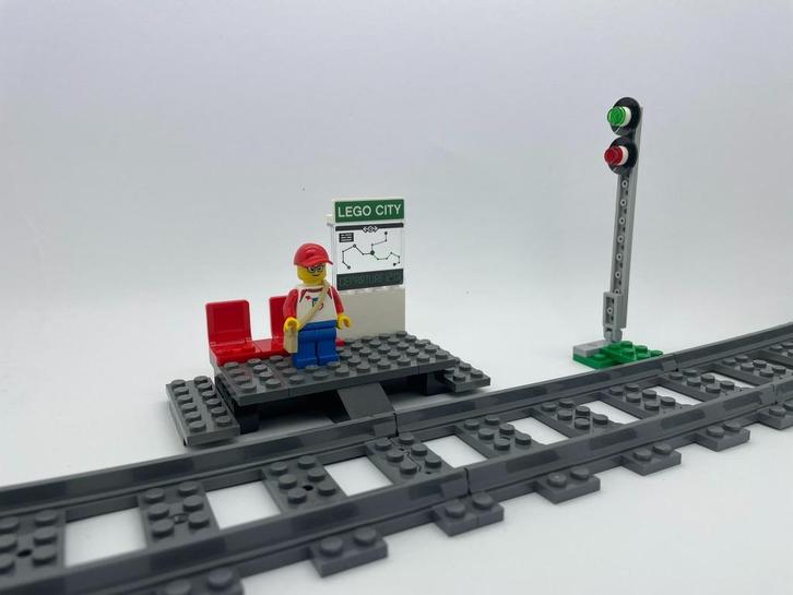 LEGO perron van blauw-gele passagierstrein 60197 uitbreiding, Kinderen en Baby's, Speelgoed | Duplo en Lego, Nieuw, Lego, Complete set