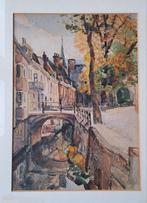 Aquarel, Antiek en Kunst, Kunst | Schilderijen | Klassiek, Ophalen of Verzenden