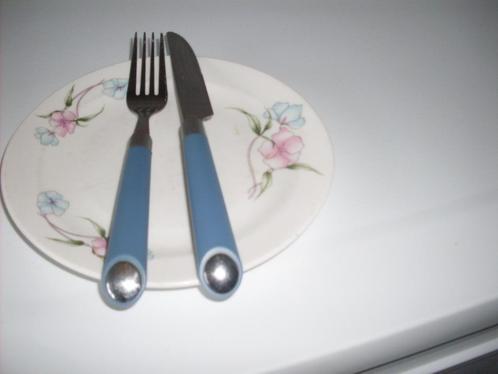 compleet 1persoons lunch en ontbijt bordje, Huis en Inrichting, Keuken | Servies, Gebruikt, Bord(en), Overige stijlen, Aardewerk
