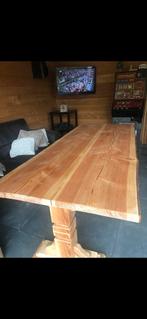 MOET WEG Houten Stamtafel Kloostertafel - Zo Goed Als Nieuw!, Huis en Inrichting, Tafels | Eettafels, Ophalen, 100 tot 150 cm