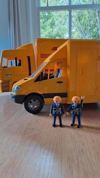 DHL bus (vrachtwagen is verkocht), Kinderen en Baby's, Speelgoed | Speelgoedvoertuigen, Gebruikt, Ophalen
