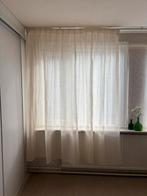 Linnen vitrage, Ophalen, 200 cm of meer, Beige, Nieuw