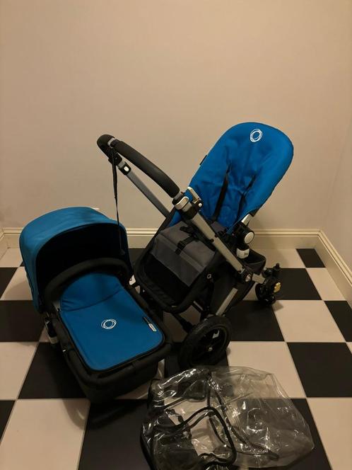 Bugaboo cameleon 2 kinderwagen combi zwart kobalt blauw set!, Kinderen en Baby's, Kinderwagens en Combinaties, Zo goed als nieuw