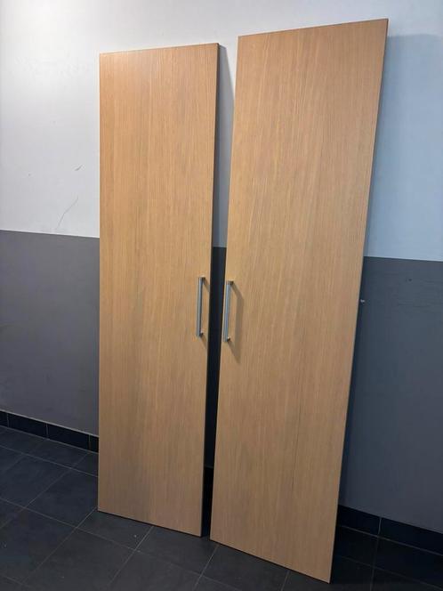 Twee Pax deuren 201 cm hoog eiken fineer 50x201, Huis en Inrichting, Kasten | Kledingkasten, Ophalen