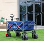 Arebos heavy duty bolderkar / blauw / zgan / 100 kilo!, Caravans en Kamperen, Bolderkarren, Ophalen, Opvouwbaar, Zo goed als nieuw