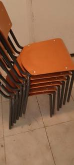 Stapelstoelen vintage stoelen, Huis en Inrichting, Stoelen, Ophalen, Gebruikt, Vijf, Zes of meer stoelen