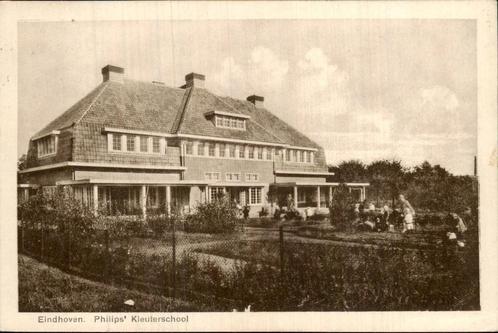 Eindhoven, Philips Kleuterschoolgebouw, Verzamelen, Ansichtkaarten | Nederland, Ongelopen, Noord-Brabant, 1920 tot 1940, Ophalen of Verzenden
