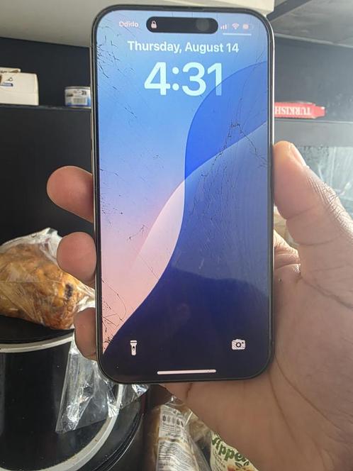 iphone 15 pro naturel titanium, Telecommunicatie, Mobiele telefoons | Apple iPhone, Gebruikt, 128 GB, Zonder simlock, iPhone 15 Pro