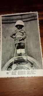 Oude fotokaart Manneken Pis, Brussel, Verzamelen, Ansichtkaarten | België, Ophalen of Verzenden, 1940 tot 1960, Gelopen, Brussel (Gewest)