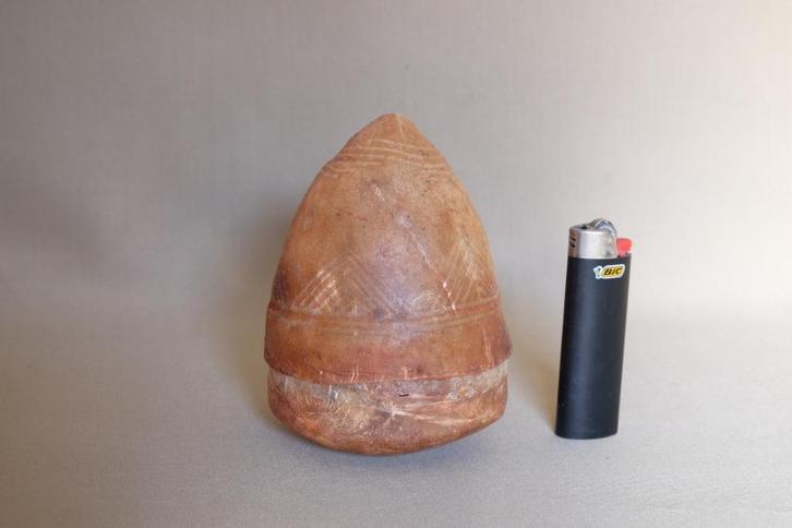 Handgemaakte leren sieradendoos Mali, Antiek en Kunst, Kunst | Niet-Westerse kunst, Ophalen of Verzenden