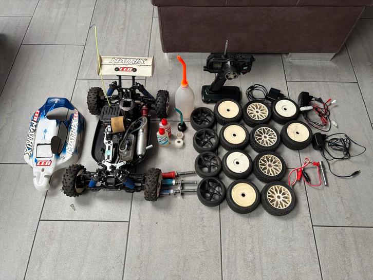 Nitro Auto met Accessoires, Hobby en Vrije tijd, Modelbouw | Auto's en Voertuigen, Gebruikt, Auto, Groter dan 1:32, Overige merken