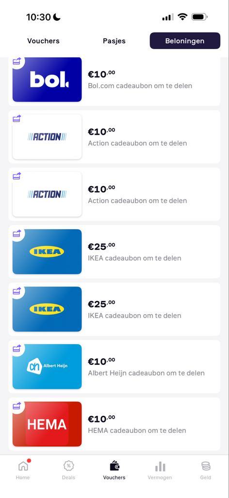 Verschillende cadeaukaarten die ik kan delen via Woolsocks., Tickets en Kaartjes, Kortingen en Cadeaubonnen, Eén persoon, Cadeaubon