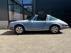 Porsche 911 targa 1973 100% roestvrij, Auto's, Porsche, Achterwielaandrijving, Zwart, Cabriolet, Blauw