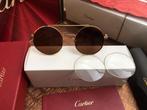 Cartier zonnebril Piccadilly platina diamant cut, Zonnebril, Overige kleuren, Nieuw, Ophalen
