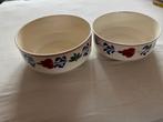 Boerenbont set 2 oude ronde schalen Boerenbond, Gebruikt, Ophalen of Verzenden, Schaal of Schalen, Aardewerk