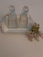 2 prachtige antieke parfum flacons,in prachtig geslepen kris, Antiek en Kunst, Antiek | Glas en Kristal, Ophalen of Verzenden