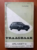 Vraagbaak Opel Kadett-D benzine, 1979-1981, Ophalen of Verzenden