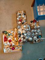 Ca 85 oude vintage kerstballen en piek, Ophalen of Verzenden, Gebruikt