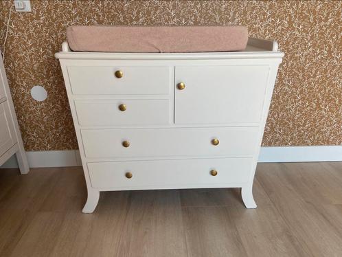 Vintage commode cremekleurig, Kinderen en Baby's, Kinderkamer | Commodes en Kasten, Gebruikt, 90 tot 105 cm, 100 cm of meer, 50 tot 70 cm