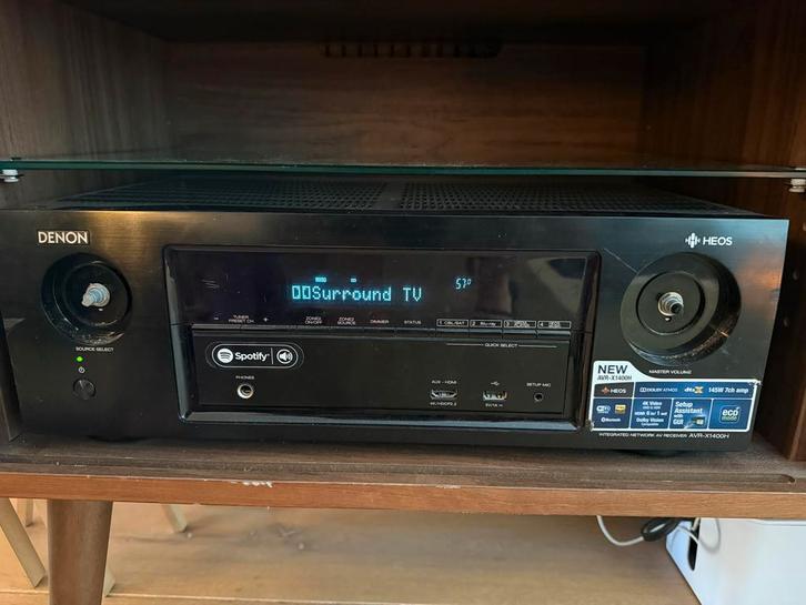 Denon AVR-X1400H Receiver, Audio, Tv en Foto, Versterkers en Receivers, Gebruikt, 5.1, 60 tot 120 watt, Denon, Ophalen